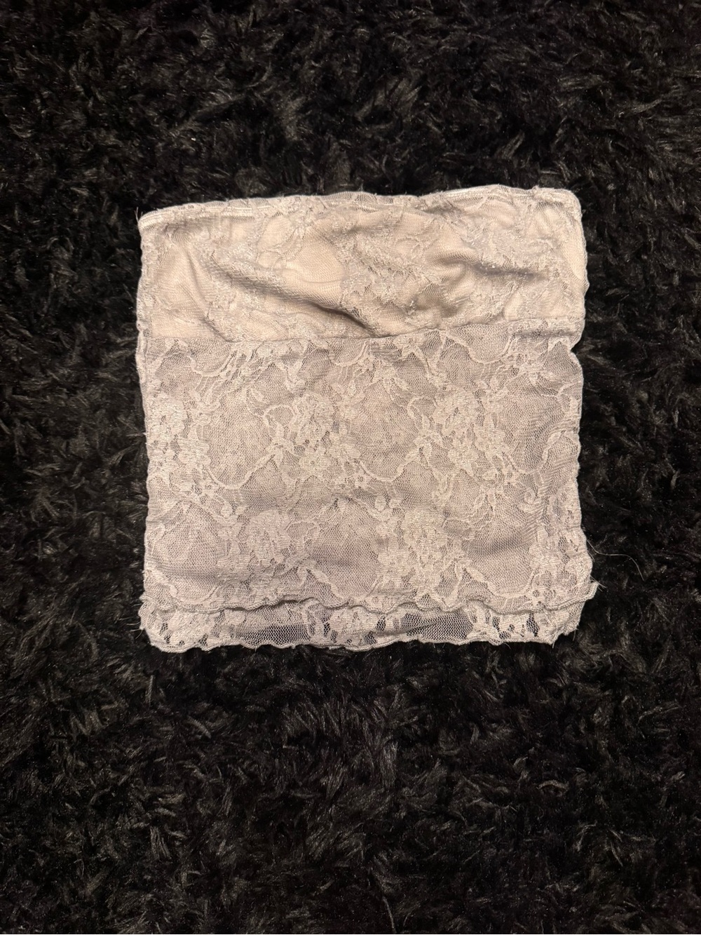 Lace Bandeau Tube Top - Cream